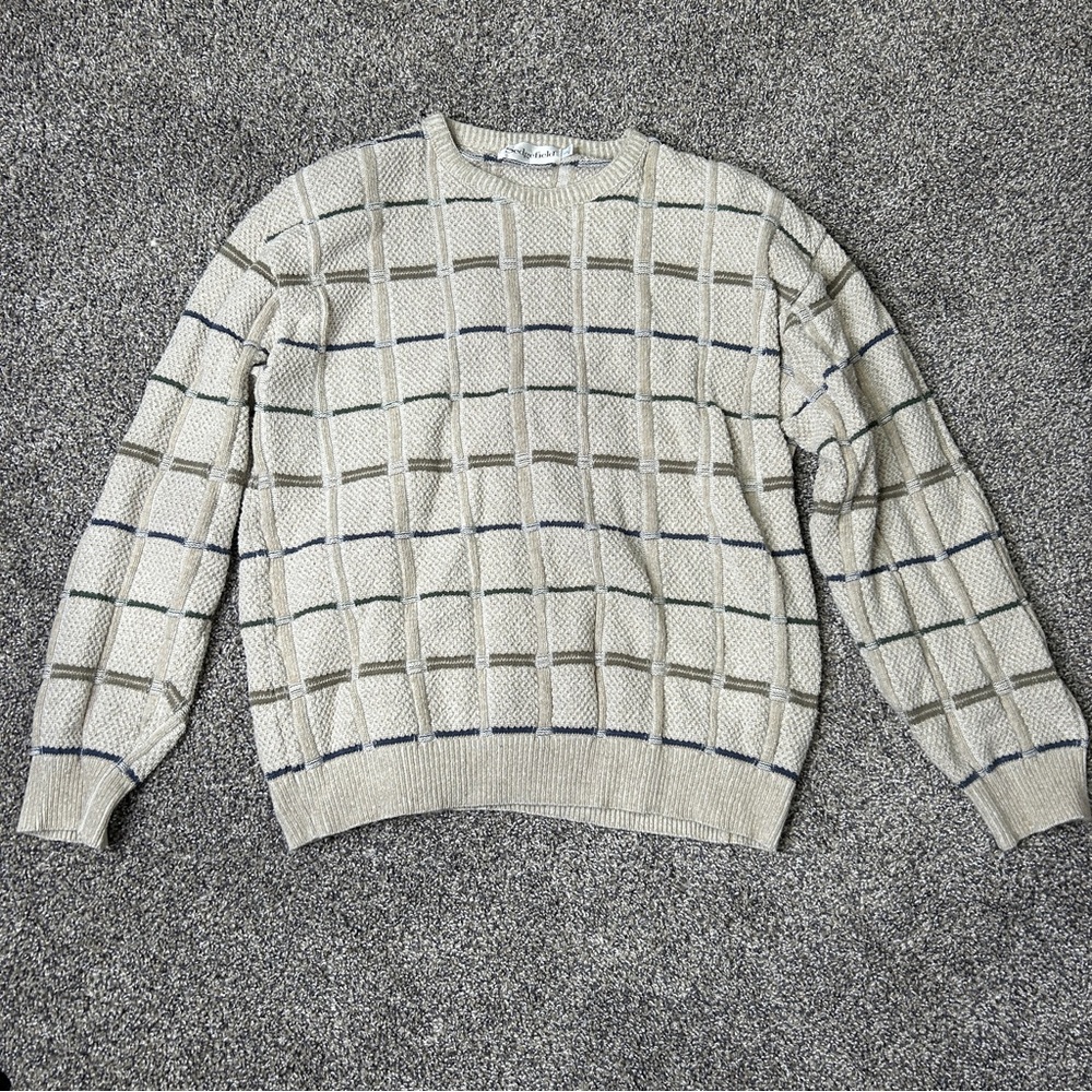 Sedgefield Vintage Style Crew Neck Knitted Sweater‎ for Men Size Large